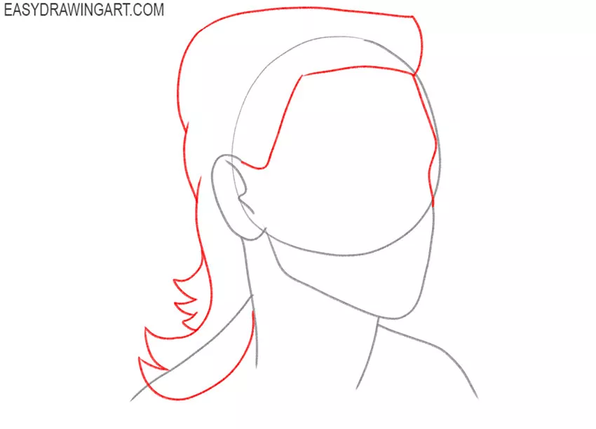 how to draw a cartoon mullet