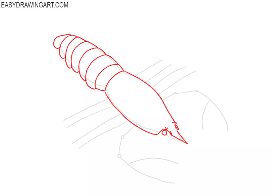 how to draw a cute lobster