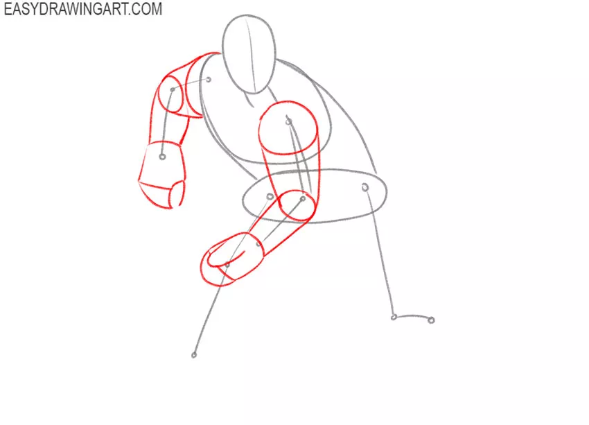 how to draw a hockey player realistic