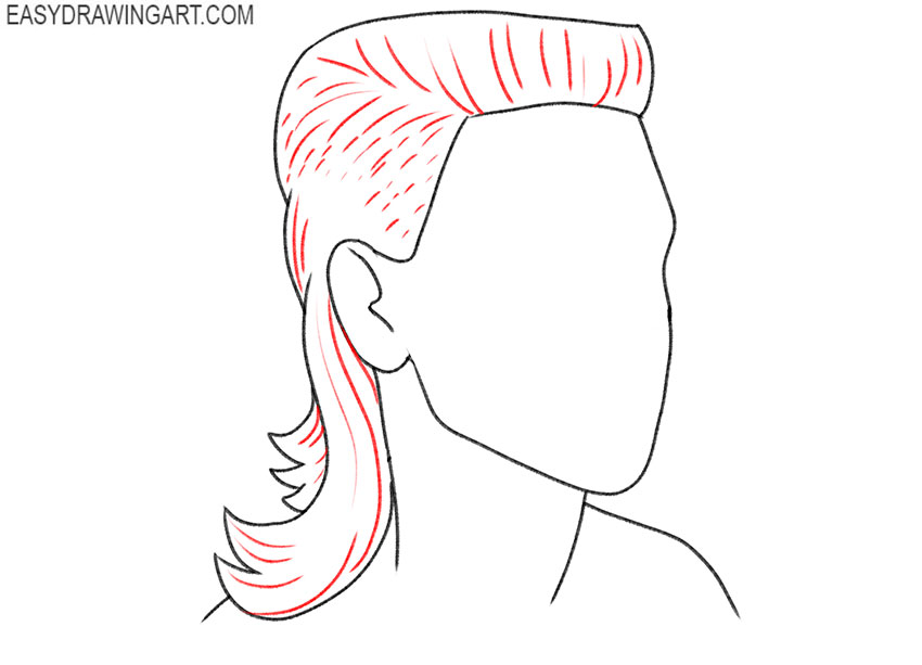 mullet drawing lesson