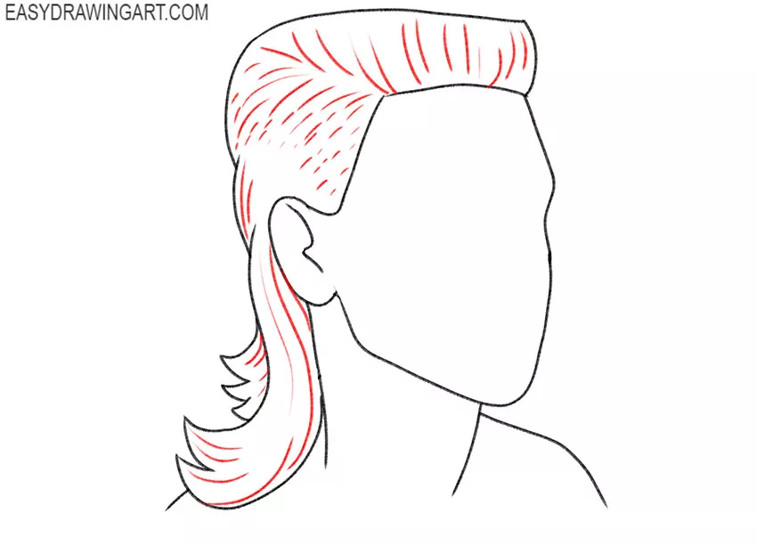 mullet drawing lesson