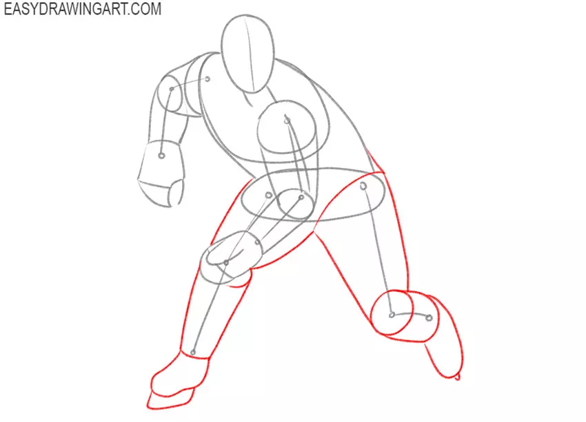 how to draw an easy hockey player