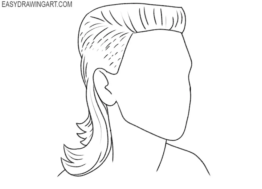 mullet drawing tutorial