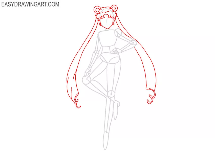 how to draw sailor moon for beginners