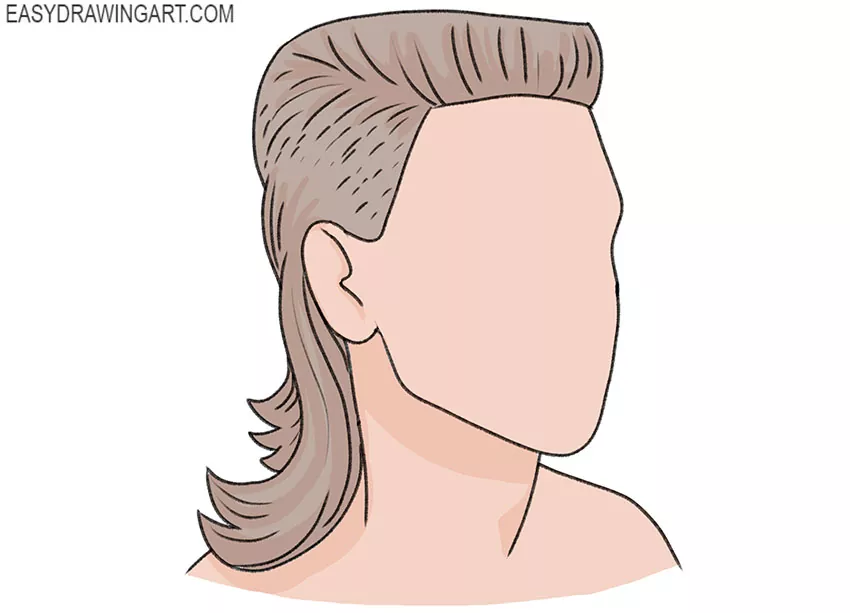 How to Draw a Mullet - Easy Drawing Art