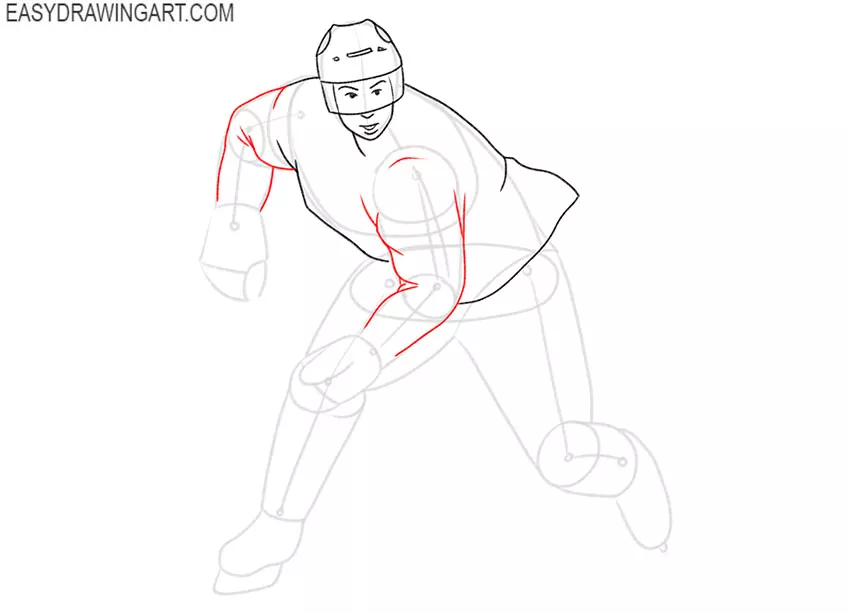 hockey player drawing tutorial