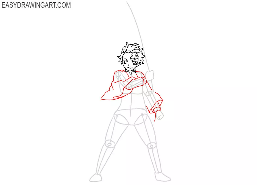 how to draw tanjiro eyes