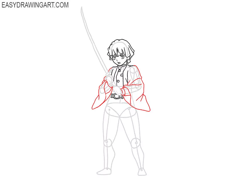 how to draw zenitsu for beginners