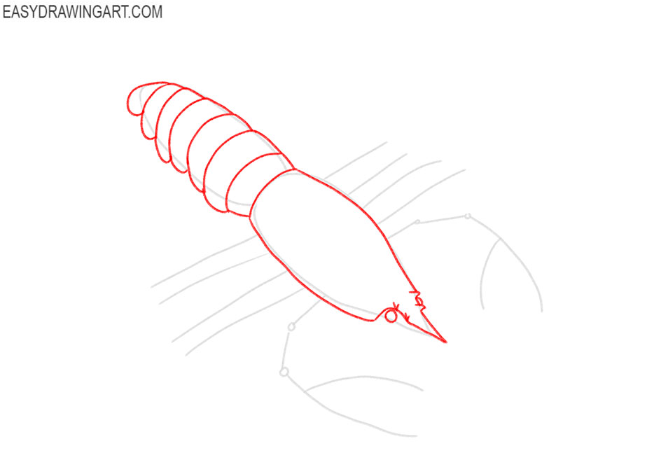 how to draw a cute lobster