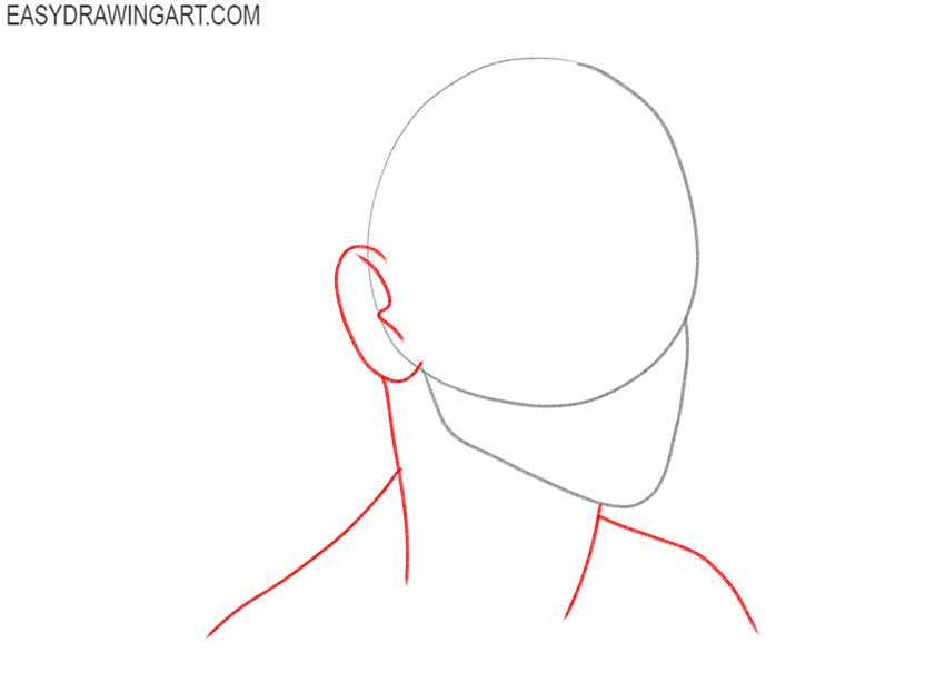 how to draw a mullet from the side
