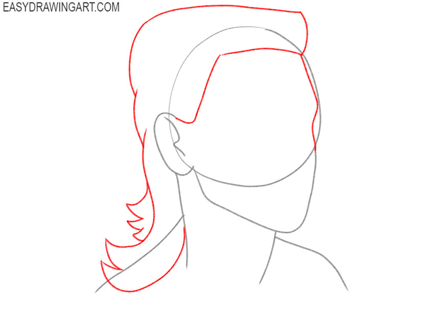 how to draw a cartoon mullet
