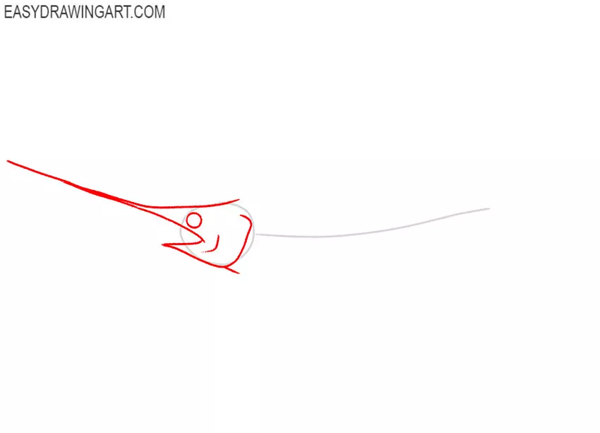 how to draw a swordfish step by step