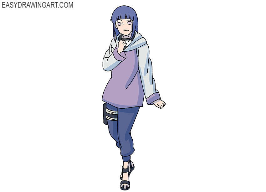 realistic hinata drawing