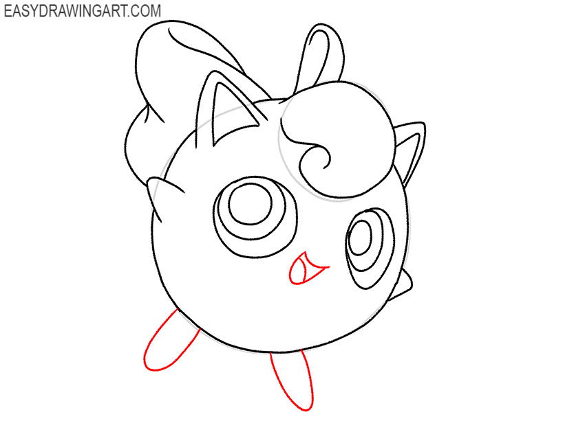 how to draw simple jigglypuff