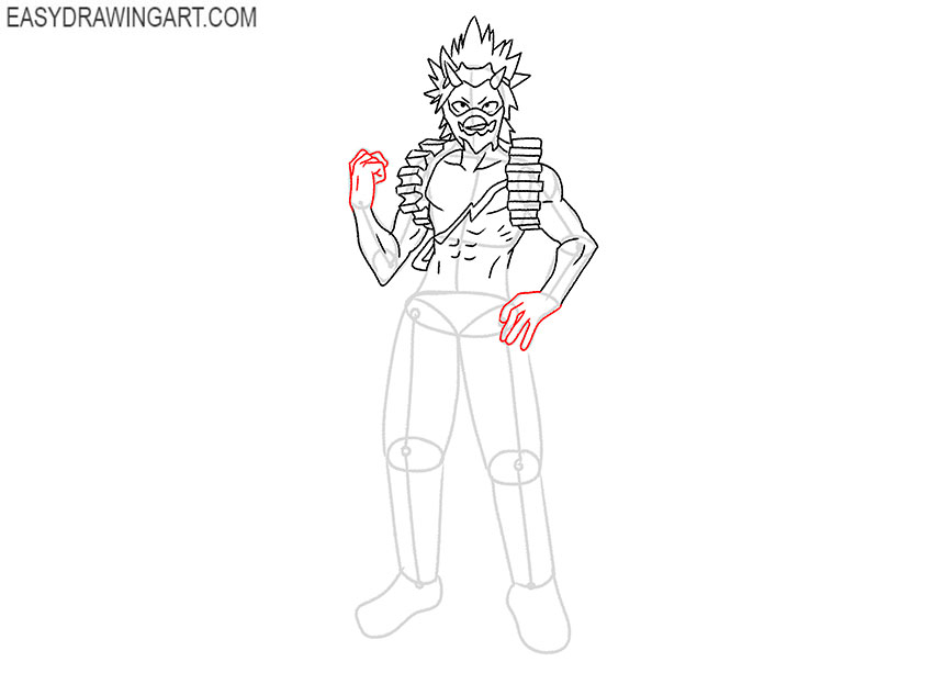 realistic kirishima drawing