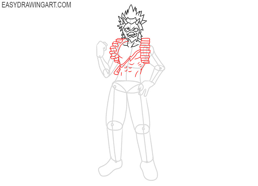 easy kirishima drawing