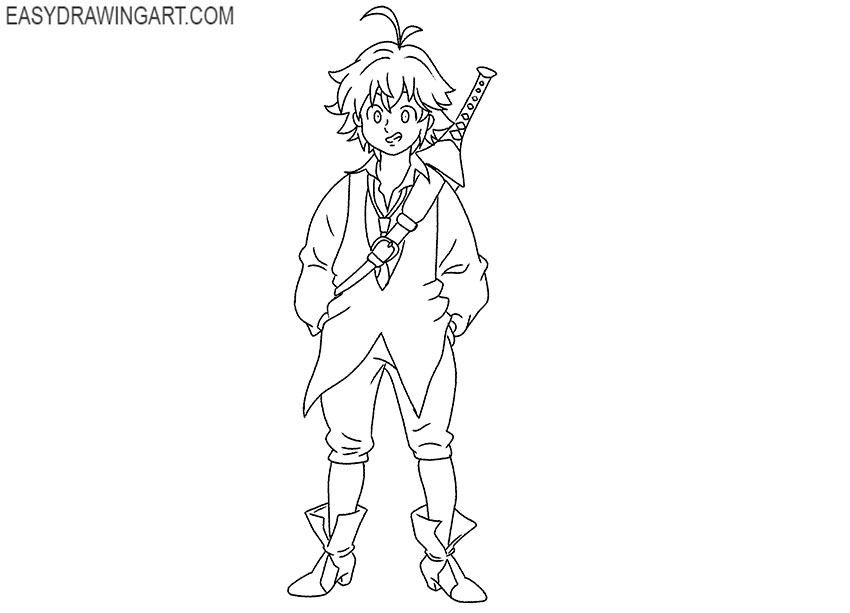 very easy Meliodas drawing