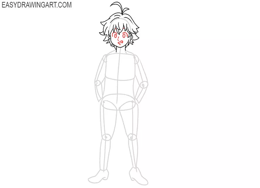 Meliodas drawing tutorial
