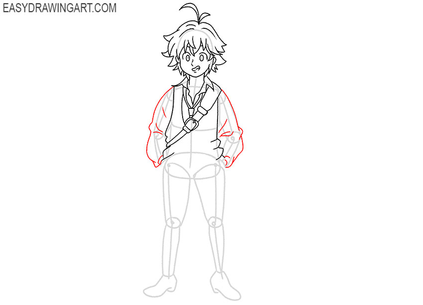simple Meliodas drawing