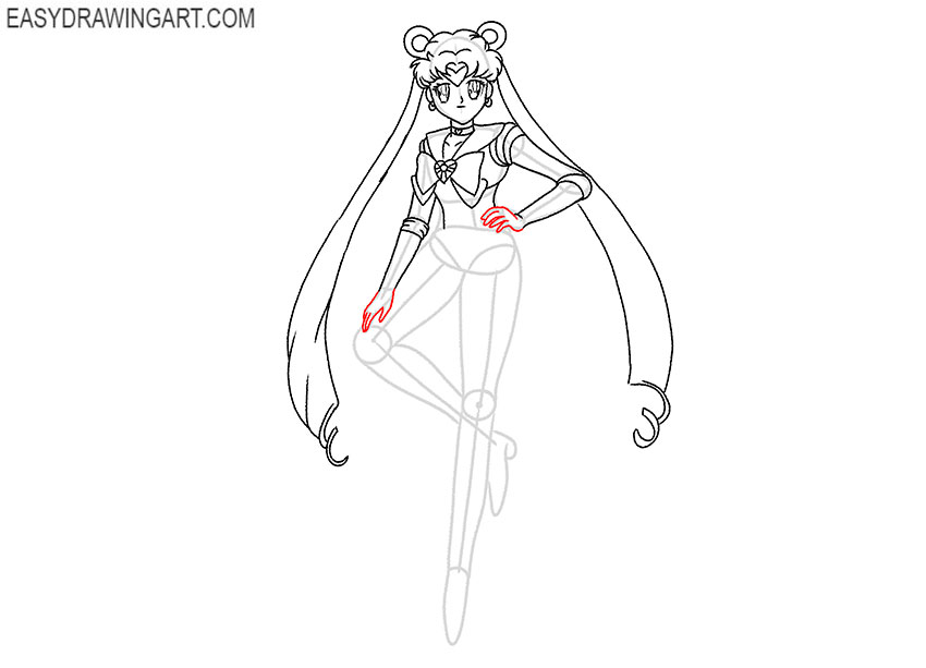 sailor moon drawing guide