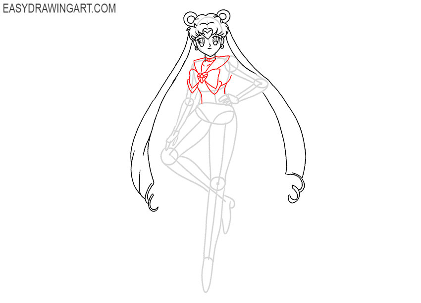 sailor moon drawing lesson