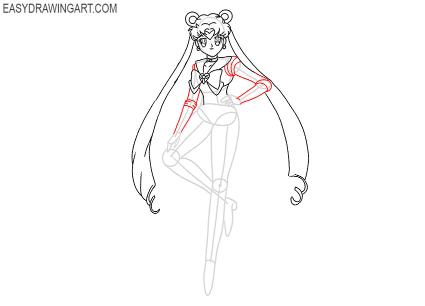 sailor moon drawing tutorial