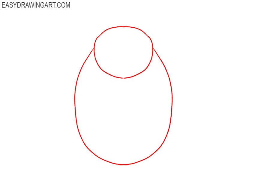 how to draw totoro easy