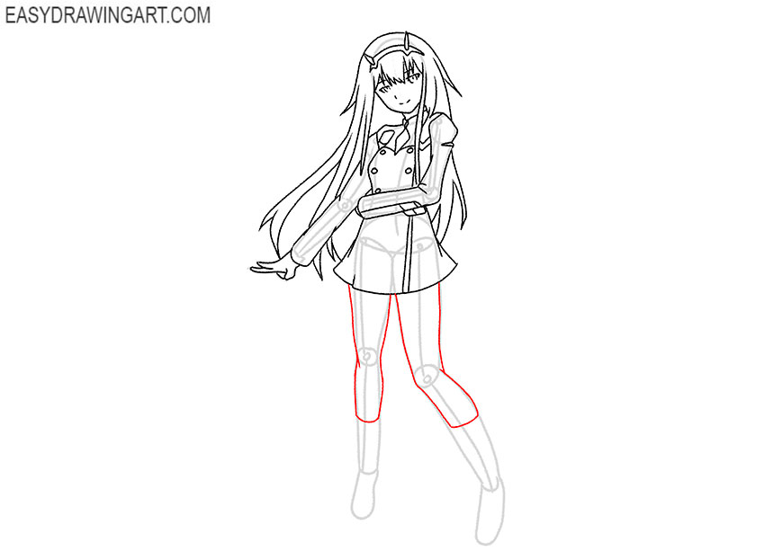 easy zero two drawing