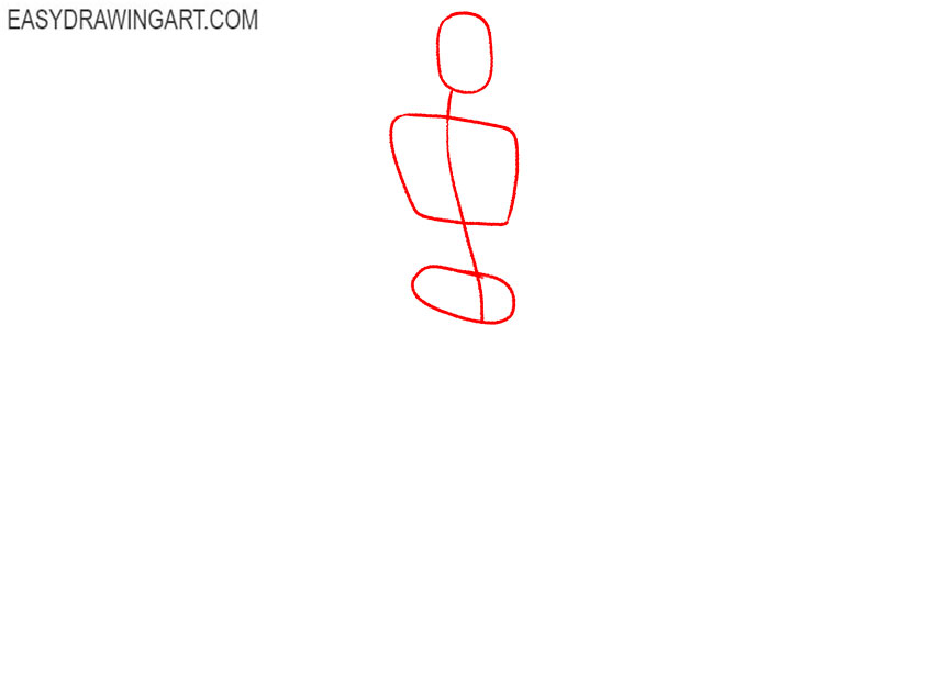 how to draw a muscular man easy