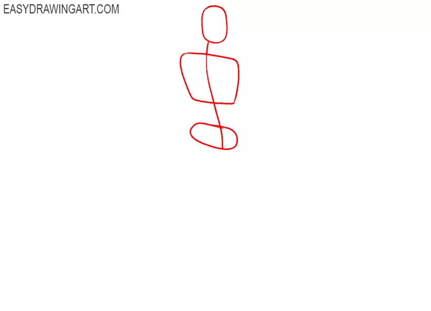 how to draw a muscular man easy