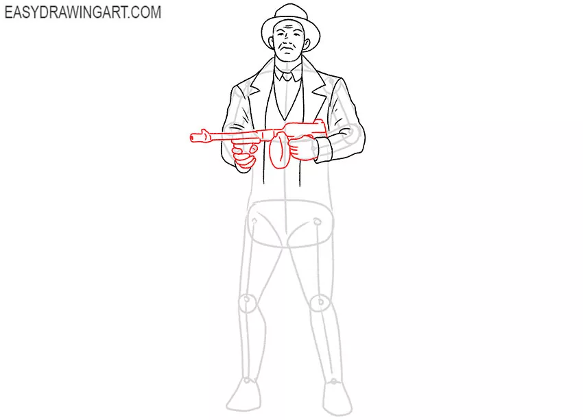 Gangster drawing tutorial