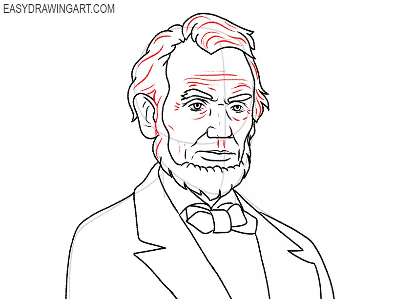 abraham lincoln drawing tutorial