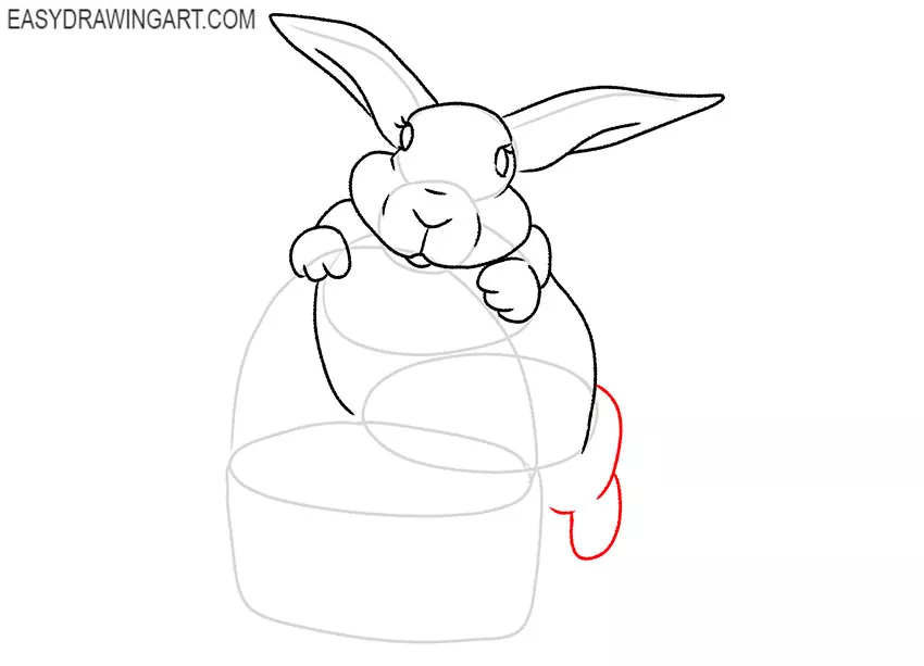 how to draw an easter bunny cartoon