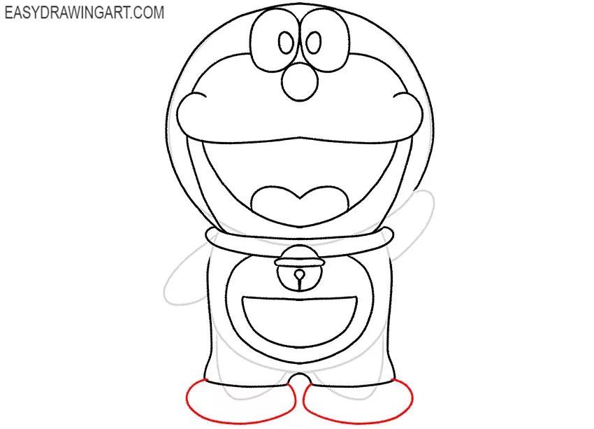 How To Draw Chibi Doraemon Step by Step Drawing Guide by Dawn  DragoArt