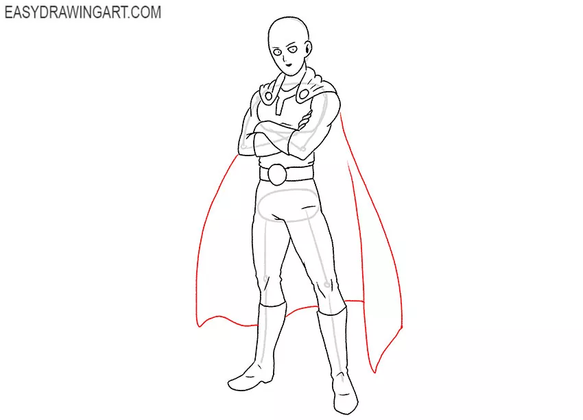 one punch man drawing guide