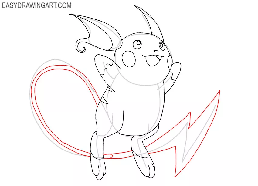 raichu drawing guide