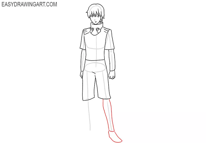 simple kaneki drawing
