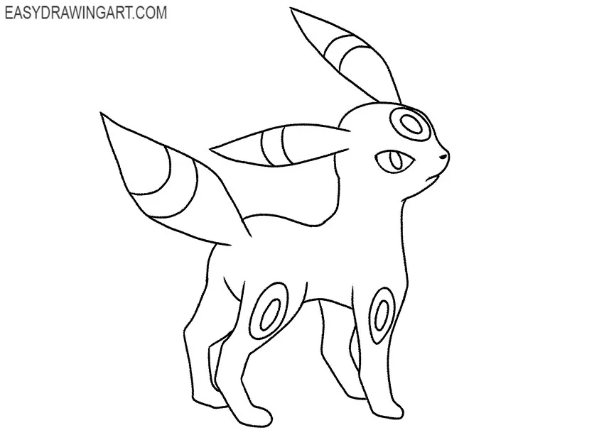 How to Draw Umbreon - Easy Drawing Art