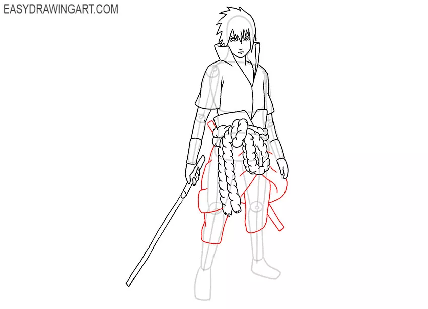 Sasuke drawing tutorial