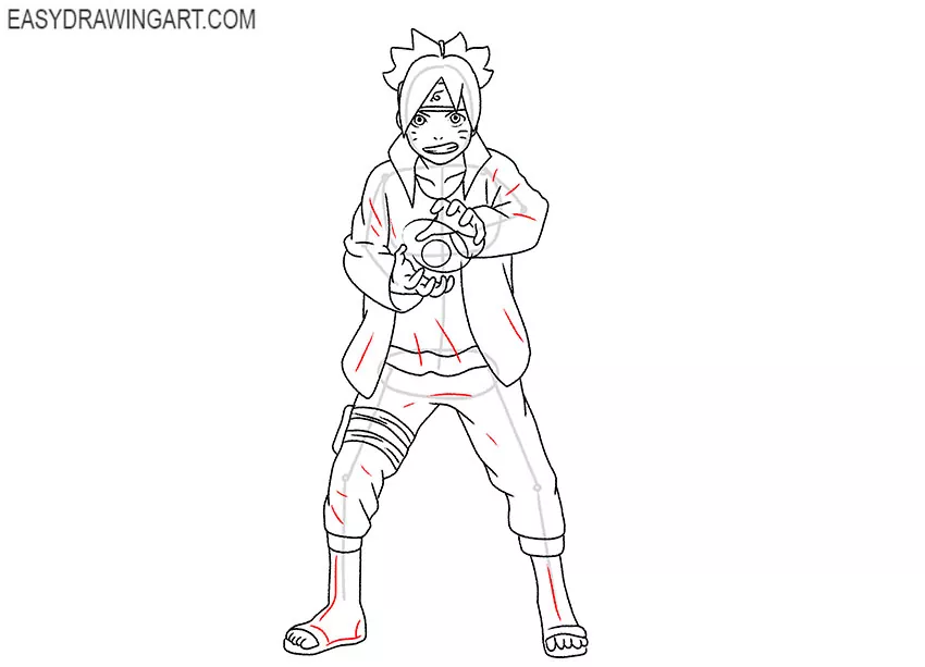 boruto 1 Coloring Page - Anime Coloring Pages