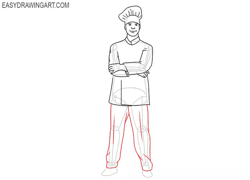 cook drawing step by step