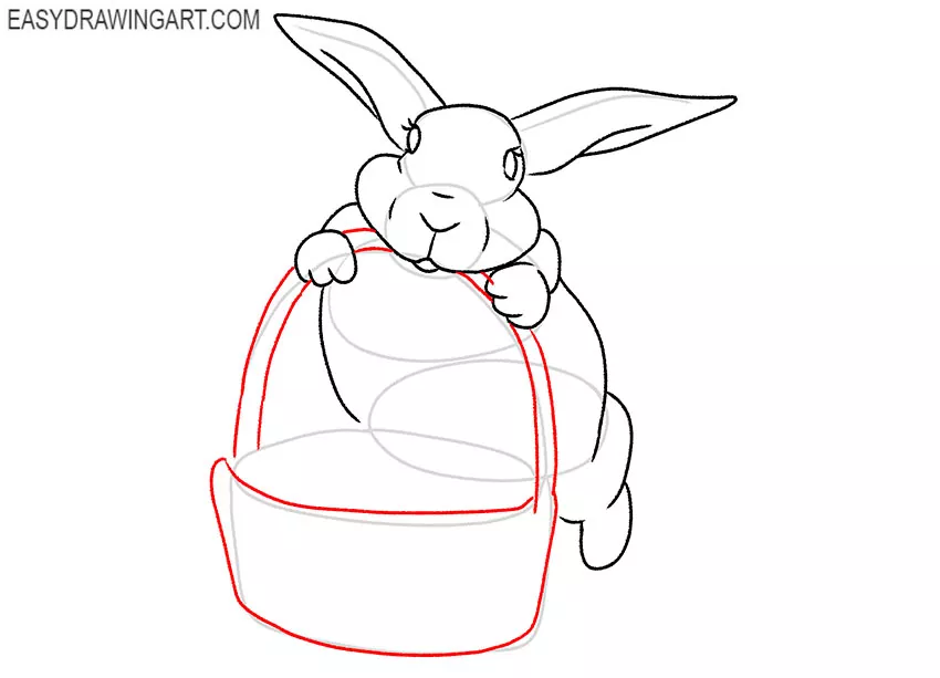 how to draw easter bunny easy for beginners