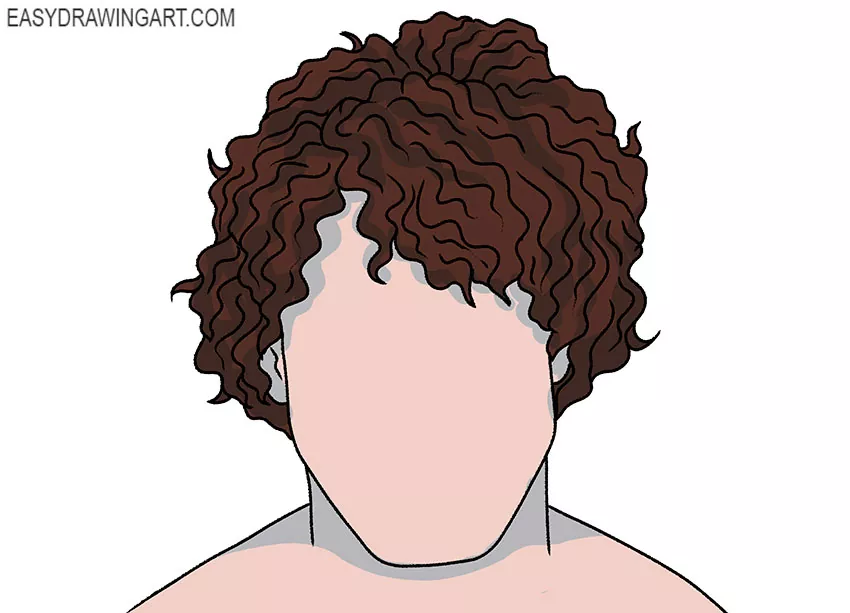 how to make curly hair fluffy male