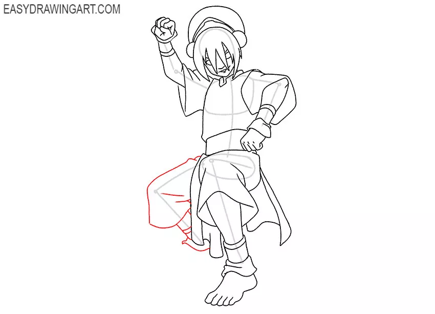 step by step Toph drawing