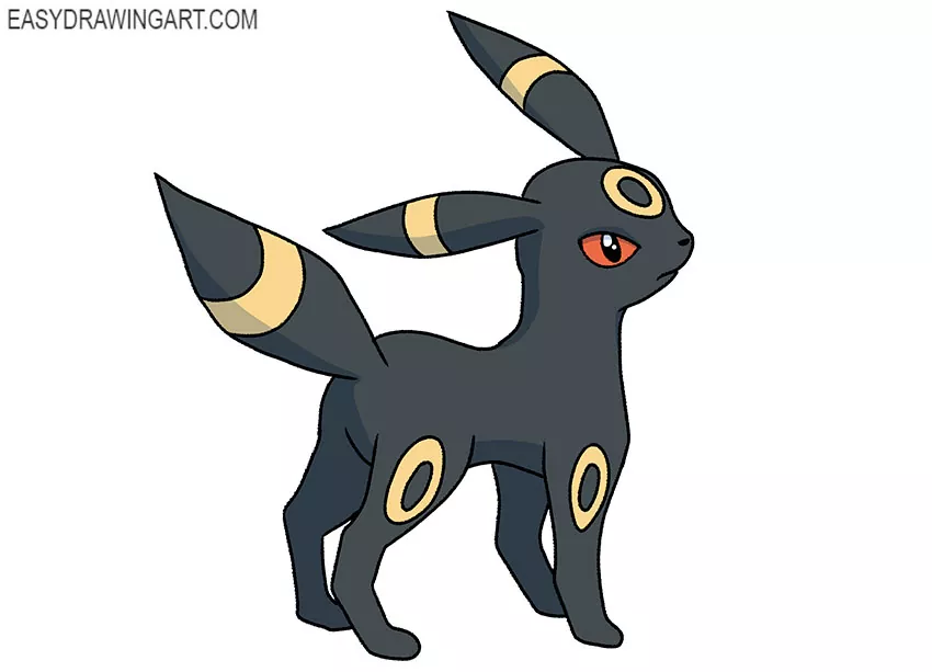 umbreon drawing step by step