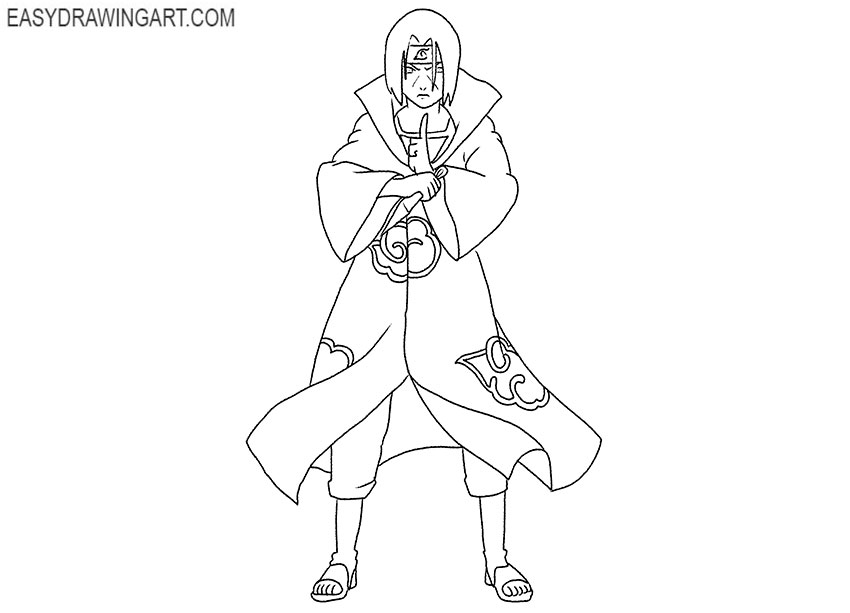 simple itachi drawing