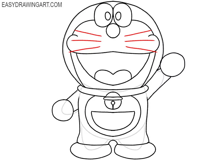 How to draw doraemon step by step Archives | Arts Film Academy