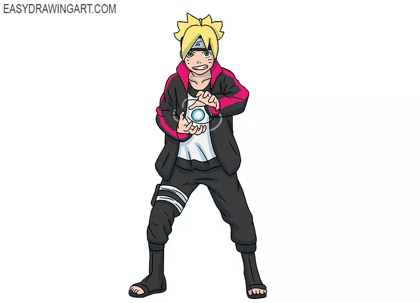 boruto drawing cartoon