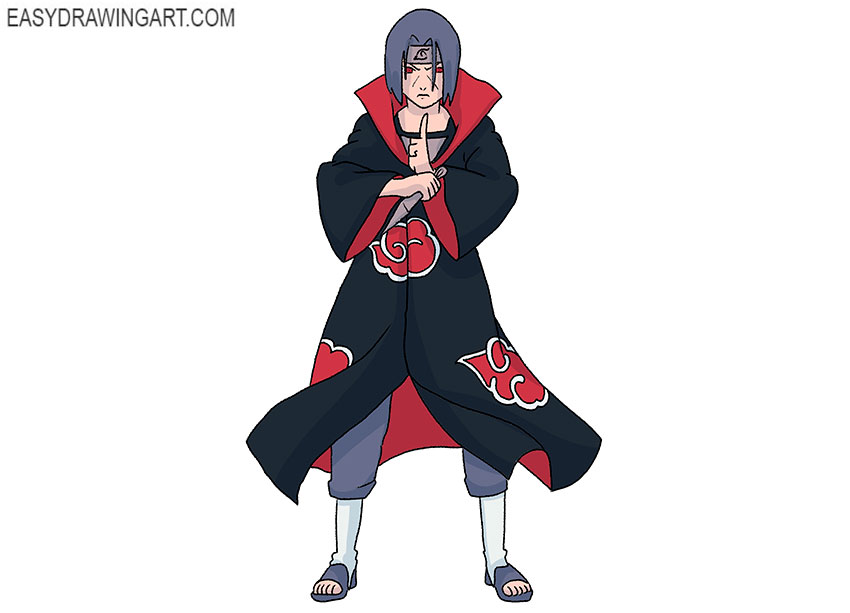 How to Draw Itachi Uchiha - Really Easy Drawing Tutorial | Naruto drawings  easy, Anime drawings for beginners, Naruto sketch drawing