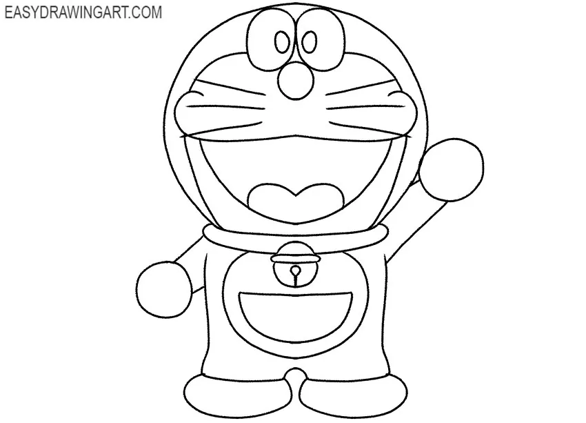 How to draw a Doraemon Step by Step
